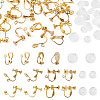 24Pcs 3 Styles 316 Stainless Steel Clip-on Earring Findings STAS-TA0006-31G-1