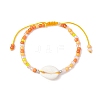 5Pcs Glass Seed Beads Adjustable Beaded Bracelets for Women BJEW-JB11482-3