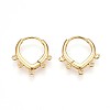 Brass Hoop Earring Finding KK-N261-67G-1