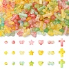 350Pcs 7 Styles Frosted Transparent Acrylic Beads OACR-YW0004-64-2