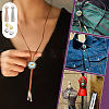 32Pcs 2 Colors Brass Bolo Tie Slide Clasps KK-NB0004-20-5