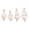 Natural Baroque Keshi Pearl Pendants PA-CBA0A45-06G-1