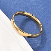 304 Stainless Steel Flat Plain Band Rings STAS-I160-D-G-3