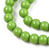 Opaque Solid Color Glass Beads Strands LS-GLAA-T032-P4mm-06-2