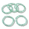 Dyed Natural Selenite Round Beaded Stretch Bracelet for Women BJEW-G697-02A-2