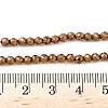 Electroplate Synthetic Magnetic Hematite Beads Strands G-A263-B01-02E-4