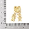 Brass Micro Pave Cubic Zirconia Pendants KK-P294-22G-3