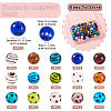 64Pcs 16 Styles Handmade Lampwork Beads LAMP-TA0001-59C-4
