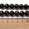 Dyed Natural Blue Tiger Iron Beads Strands G-G286-A02-10mm-5
