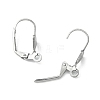 Tarnish Resistant 304 Stainless Steel Leverback Earring Findings X-STAS-E007-2-2