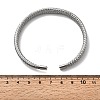 Braided 304 Stainless Steel Cuff Bangles for Women BJEW-A067-08P-5