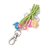 Bouquet Glass Seed Beaded Pendant Decoration HJEW-JM02561-02-4