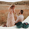 Velvet Cover Plastic Couple Ring Box VBOX-WH20003-001H-4