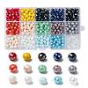 15 Colors Electroplate Glass Beads EGLA-X0006-02E-8mm-1