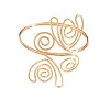 Iron Spiral Flower Upper Arm Cuff Bangles for Women WGE9B06-01-4