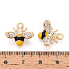 Alloy Rhinestone and Enamel Pendants PALLOY-T092-41G-04-3