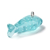 Sea Animal Theme Transparent Resin Pendants X-RESI-D071-04A-2