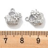 Brass Micro Pave Cubic Zirconia Pendants KK-M102-44P-3