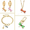 45Pcs 9 Colors Insect Theme Alloy Enamel Connector Charms ENAM-CJ0003-83-6