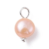 Natural Cultured Freshwater Pearl Charms X-PALLOY-JF01099-02-2