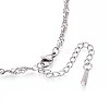 3.2MM 304 Stainless Steel Singapore Chain Necklaces NJEW-N058-12P-2
