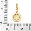 Rack Plating Brass Micro Pave Cubic Zirconia European Dangle Charms KK-P287-33D-G-3