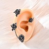 316 Surgical Stainless Steel Cuff Earrings EJEW-E300-25AS-02-5