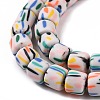 Handmade Polyester Clay Beads Strand X-CLAY-P001-01A-4