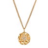 Clear Cubic Zirconia Star Pendant Necklace JN1017A-1