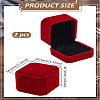 2Pcs Square Velvet Ring Boxes VBOX-LP0001-01A-2