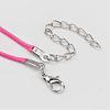 Korean Waxed Polyester Cord Necklace Making NJEW-JN01558-3