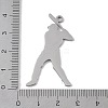 Non-Tarnish 304 Stainless Steel Pendants STAS-B062-01B-P-3