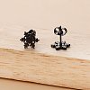 Christmas Snowflake 304 Stainless Steel Stud Earrings FS-WG2939F-03-2
