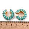 Brass Cuff Earrings for Women EJEW-A115-01G-04-3