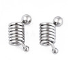 Non-Tarnish 316 Surgical Stainless Steel European Beads STAS-N097-069P-2