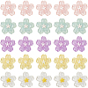 40pcs Sakura Series Opaque Resin Cabochons CRES-SP0001-17-1