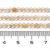 Natural Gold Rutilated Quartz Beads Strands G-G161-A17-05-5