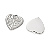 304 Stainless Steel Pendants STAS-L022-578P-2