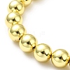 Rack Plating Brass Round Bead Slider Bracelets for Women X-BJEW-M232-01G-D-3