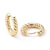 Brass Twist Rope Hoop Earrings for Women X-EJEW-A083-17G-2
