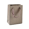 Paper Gift Tote Bags with Nylon Ribbon Handles ABAG-G018-01B-1