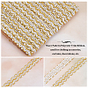 Metallic Polyester Braided Lace Trim Ribbons OCOR-WH0060-76A-4