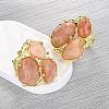 Natural Quartz Cuff Rings RJEW-M076-06G-5