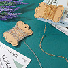 4M 2 Colors Brass Paperclip Chains CHC-TA0001-21-4