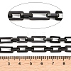 201 Stainless Steel Rectangle Link Chains Chains CHS-F024-06EB-2