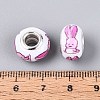 Opaque Resin European Beads RPDL-T004-01J-3