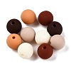 Rubberized Style Imitated Silicone Acrylic Beads MACR-T048-01C-04-1