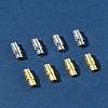 8 Sets 2 Colors Brass Locking Tube Magnetic Clasps KK-FS0001-61-9