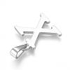 Non-Tarnish 304 Stainless Steel Pendants STAS-F106-95P-X-01-2