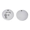 Non-Tarnish 304 Stainless Steel Charms STAS-T059-26P-F-3